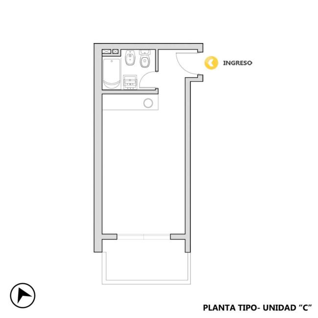 Departamento monoambiente en venta, MENDOZA Y DORREGO, Centro, Rosario