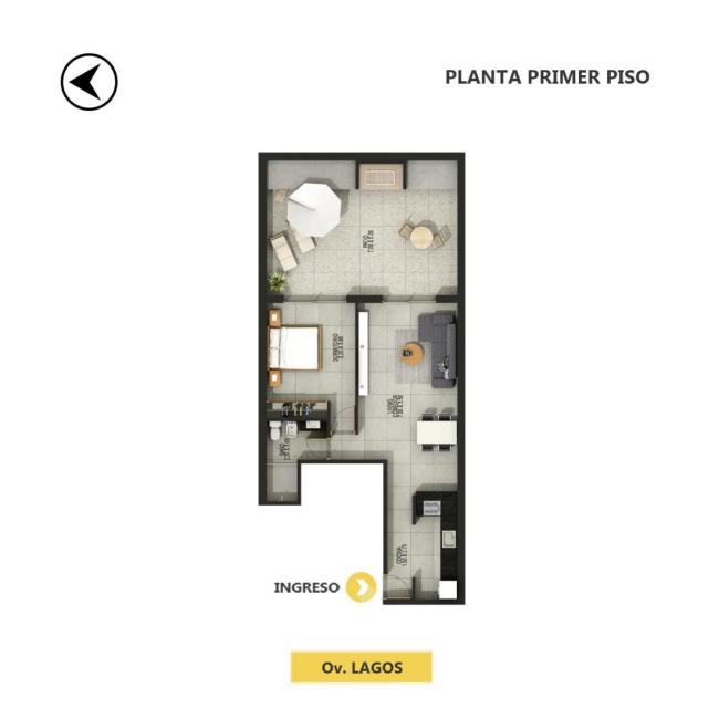 Departamento 1 dormitorio en venta, OV. LAGOS 1100, Lourdes, Rosario