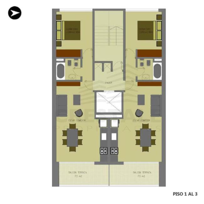 Departamento monoambiente en venta, CONSTITUCION Y SAN LUIS, Echesortu, Rosario