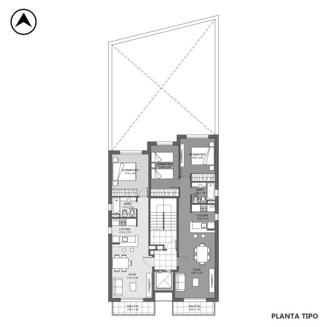 Departamento 2 dormitorios en venta, Pellegrini 2600, Lourdes, Rosario