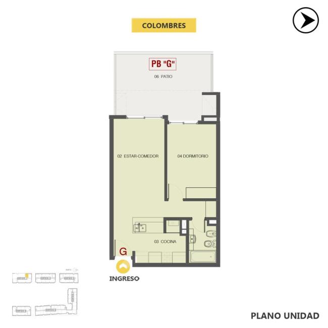 Departamento 1 dormitorio en venta, Condominios Paddock – Torre 1, Fisherton, Rosario