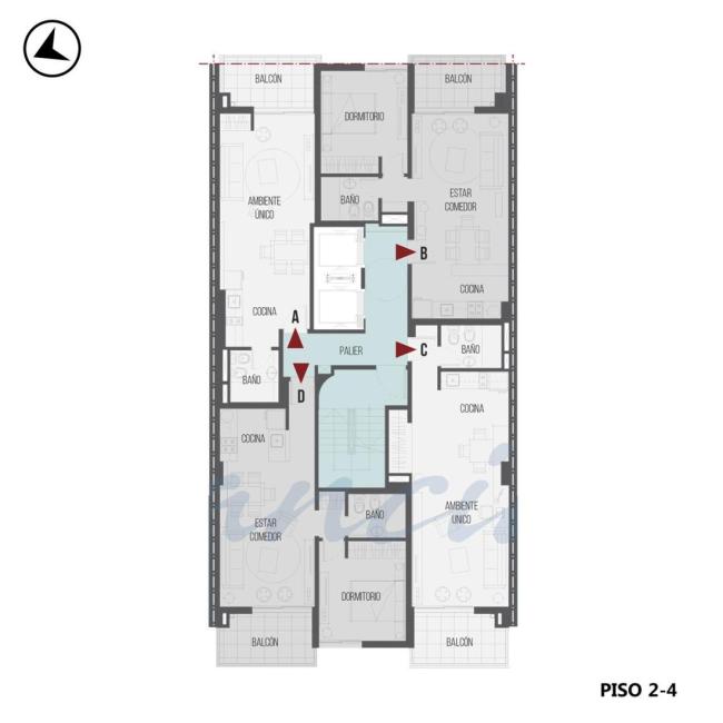 Departamento 1 dormitorio en venta, Francia 1100, Echesortu, Rosario