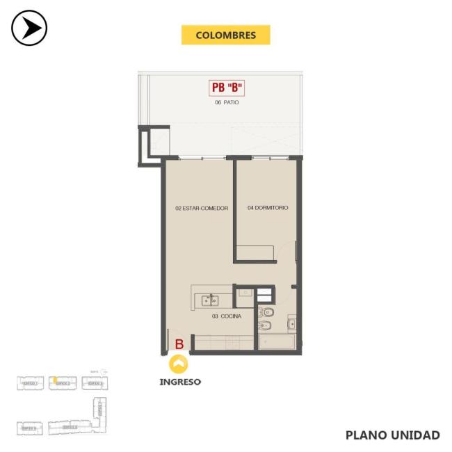 Departamento 1 dormitorio en venta, Condominios Paddock – Torre 2, Fisherton, Rosario
