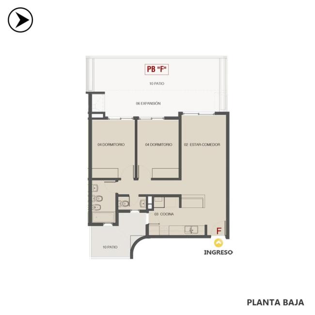 Departamento 2 dormitorios en venta, Condominios Paddock – Torre 3, Fisherton, Rosario