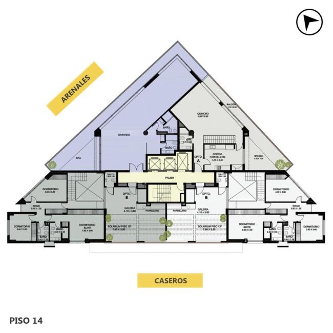 Departamento 3 dormitorios en venta, Punta Del Río, Puerto Norte, Rosario