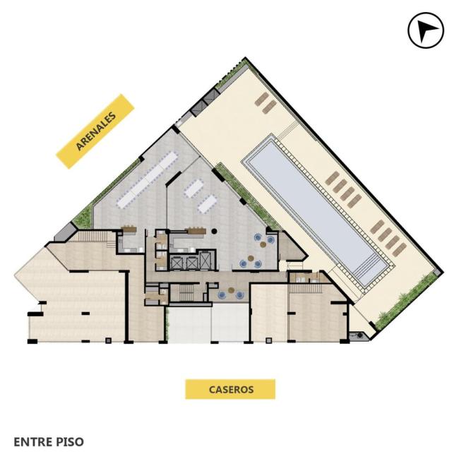 Departamento 2 dormitorios en venta, Punta Del Río, Puerto Norte, Rosario