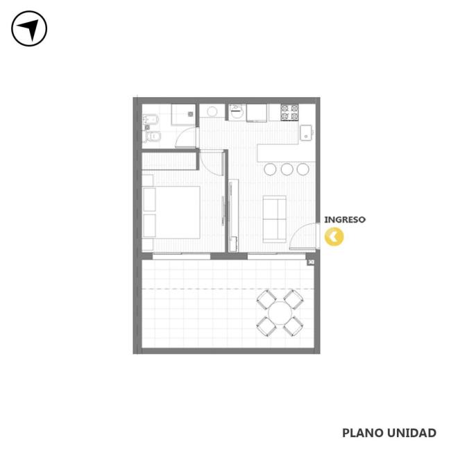 Departamento 1 dormitorio en venta, Alvear 300, Pichincha, Rosario