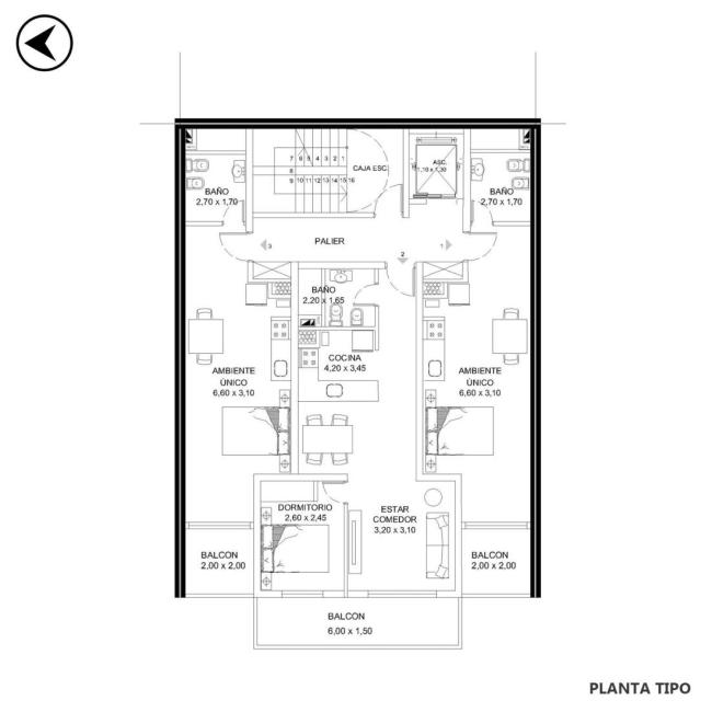 Departamento monoambiente en venta, Av. Francia 800, Lourdes, Rosario