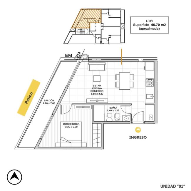 Departamento 1 dormitorio en venta, AVELLANEDA Y CORDOBA, Remedios de Escalada de San Martin, Rosario