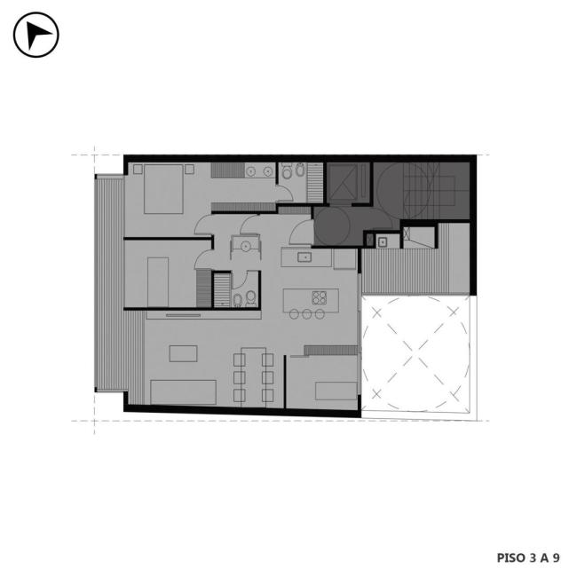 Departamento 3 dormitorios en venta, 3 de Febrero y Colón, Martin, Rosario