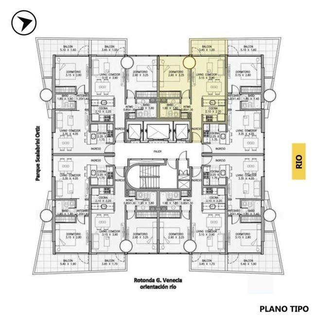 Departamento 1 dormitorio en venta, Torre Arealis, Puerto Norte, Rosario