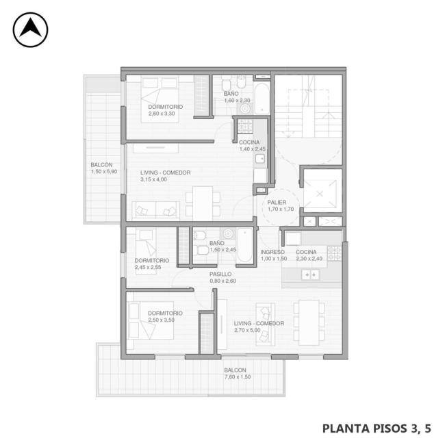 Departamento 2 dormitorios en venta, Riobamba y Corrientes – Aquilonia, Abasto, Rosario