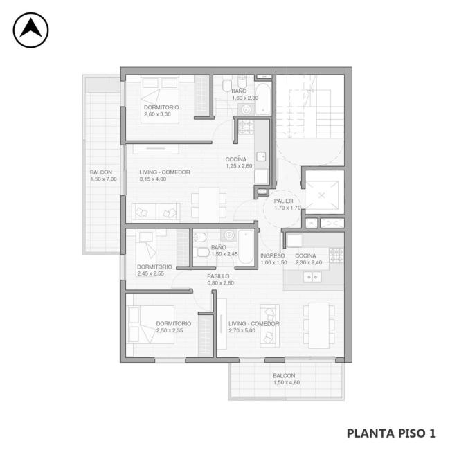 Departamento 2 dormitorios en venta, Riobamba y Corrientes – Aquilonia, Abasto, Rosario