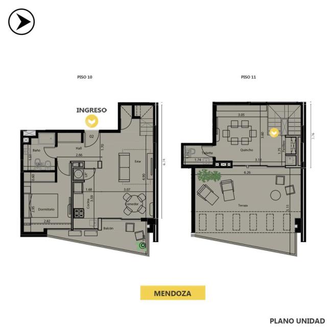 Departamento 1 dormitorio en venta, Sarmiento y Mendoza, Centro, Rosario