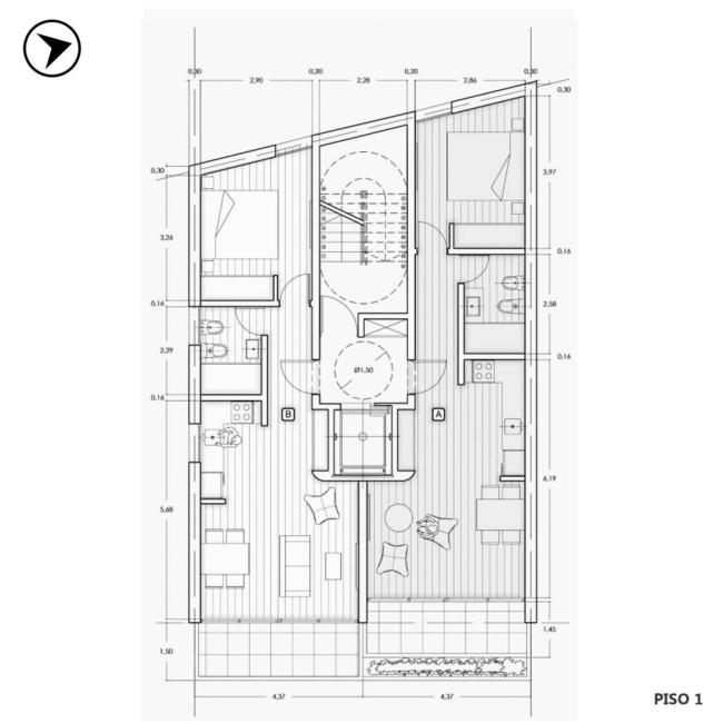 Departamento 1 dormitorio en venta, Callao y San Juan, Lourdes, Rosario