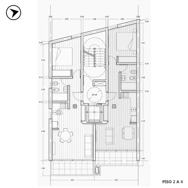 Departamento 1 dormitorio en venta, Callao y San Juan, Lourdes, Rosario